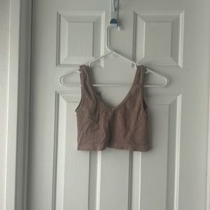 Light Pink Ribbed Tank